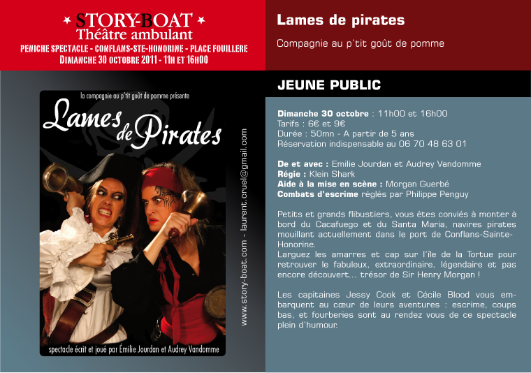 Lames de Pirates sur le Story-Boat