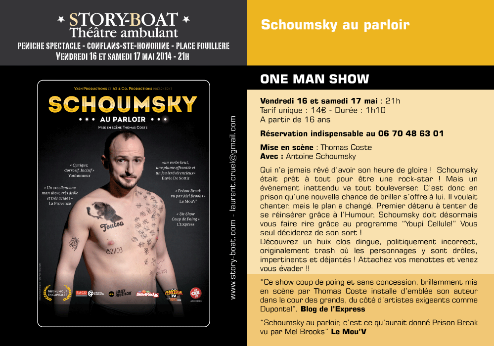 Antoine Schoumsky sur le Story-Boat